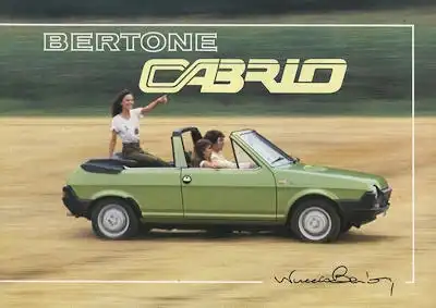 Fiat Ritmo Bertone Cabrio Prospekt 1980er Jahre