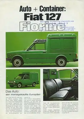 Fiat 127 Fiorino Prospekt 6.1978