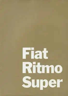 Fiat Ritmo Super Prospekt 2.1981