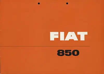 Fiat 850 Prospekt ca. 1964