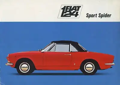Fiat 124 Sport Spider Prospekt ca. 1967