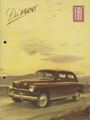 Fiat 1400 Prospekt 1950
