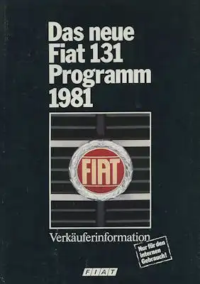 Fiat 131 internes Prospekt 4.1981