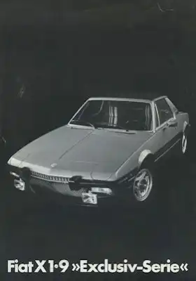 Fiat X1/9 Exclusiv Serie Prospekt 7.1976