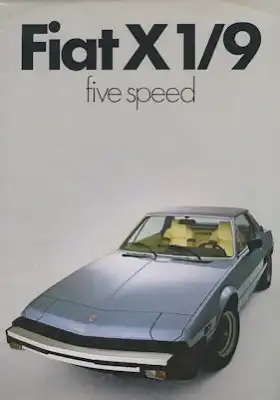 Fiat X1/9 Prospekt 11.1978