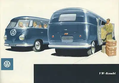 VW T 1 Kombi Prospekt ca. 1956