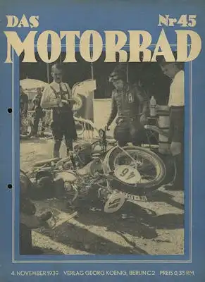 Das Motorrad 1939 Heft 45