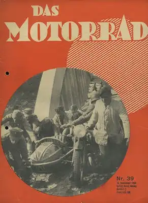 Das Motorrad 1939 Heft 39