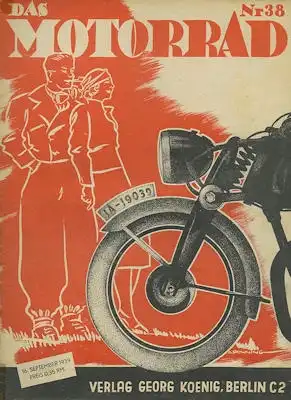 Das Motorrad 1939 Heft 38