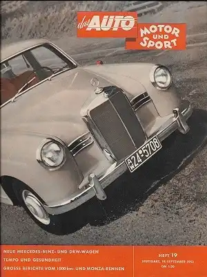 Auto, Motor & Sport 1953 Heft 19