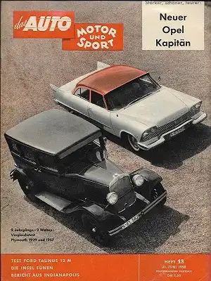 Auto, Motor & Sport 1958 Heft 13