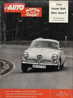 Auto, Motor & Sport 1959 Heft 5