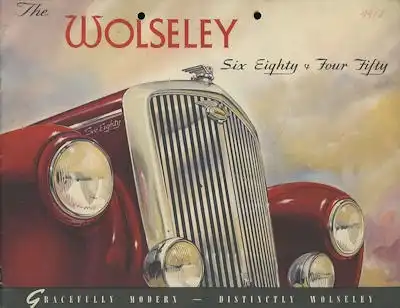 Wolseley 4/50 + 6/80 Prospekt ca. 1950