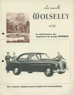 Wolseley 4/44 Prospekt 9.1952