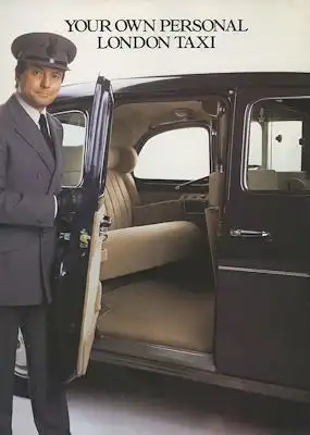London Taxi Prospekt 1980er Jahre