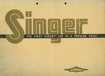 Singer Programm 1938