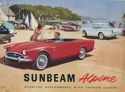 Sunbeam Alpine 1600 Prospekt ca. 1964