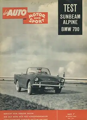 Auto, Motor & Sport 1960 Heft 7