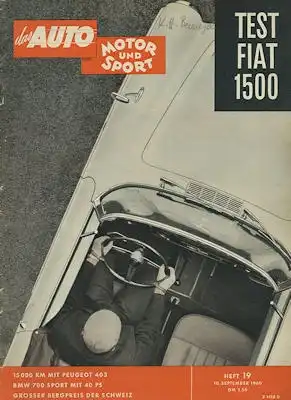 Auto, Motor & Sport 1960 Heft 19