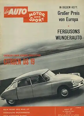 Auto, Motor & Sport 1961 Heft 17