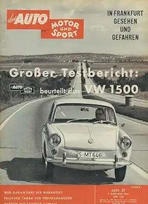 Auto, Motor & Sport 1961 Heft 21