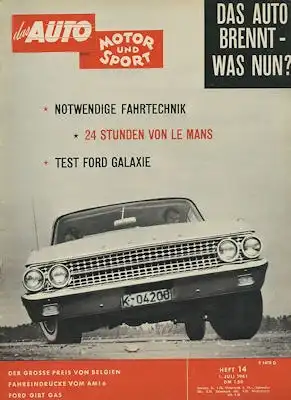 Auto, Motor & Sport 1961 Heft 14