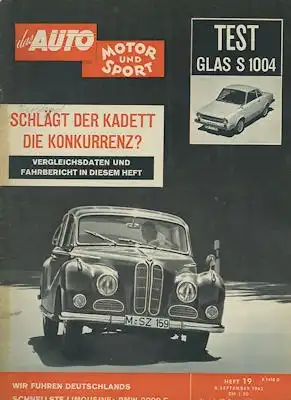 Auto, Motor & Sport 1962 Heft 19