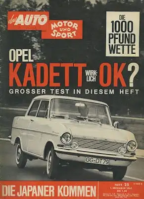 Auto, Motor & Sport 1962 Heft 25