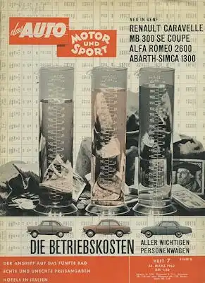 Auto, Motor & Sport 1962 Heft 7
