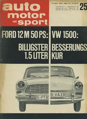 Auto, Motor & Sport 1963 Heft 25