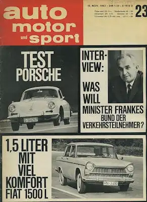 Auto, Motor & Sport 1963 Heft 23