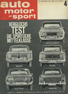 Auto, Motor & Sport 1963 Heft 4