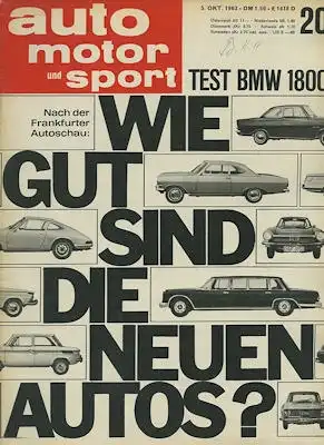 Auto, Motor & Sport 1963 Heft 20