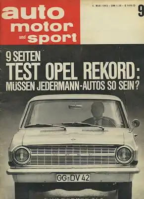 Auto, Motor & Sport 1963 Heft 9