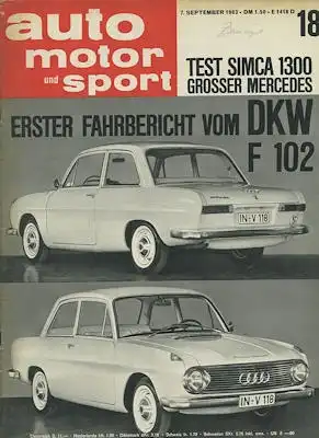 Auto, Motor & Sport 1963 Heft 18