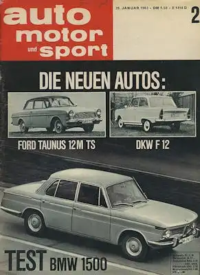 Auto, Motor & Sport 1963 Heft 3