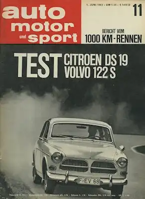 Auto, Motor & Sport 1963 Heft 11