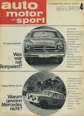Auto, Motor & Sport 1964 Heft 4