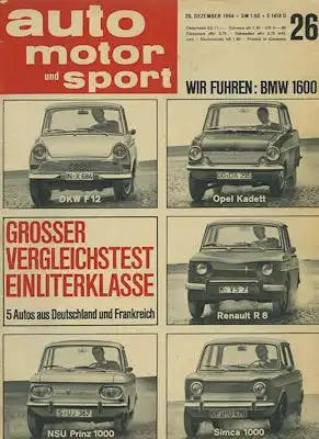 Auto, Motor & Sport 1964 Heft 26