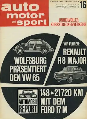 Auto, Motor & Sport 1964 Heft 16