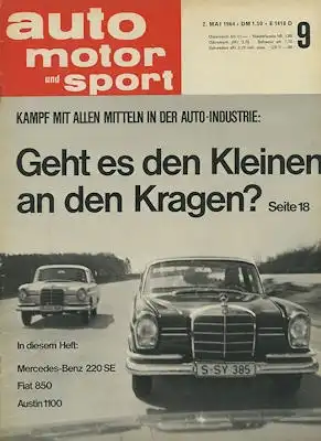 Auto, Motor & Sport 1964 Heft 9