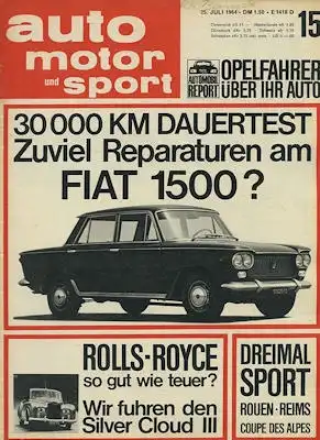 Auto, Motor & Sport 1964 Heft 15