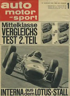 Auto, Motor & Sport 1964 Heft 1