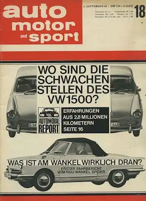 Auto, Motor & Sport 1964 Heft 18