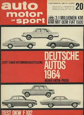 Auto, Motor & Sport 1964 Heft 20