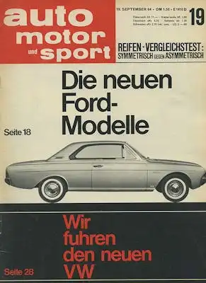Auto, Motor & Sport 1964 Heft 19