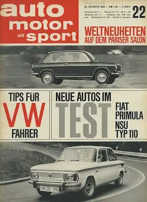 Auto, Motor & Sport 1965 Heft 22