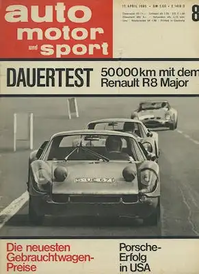 Auto, Motor & Sport 1965 Heft 8