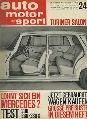 Auto, Motor & Sport 1965 Heft 24