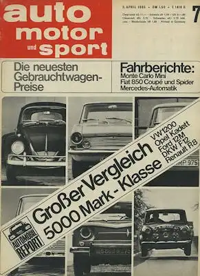 Auto, Motor & Sport 1965 Heft 7